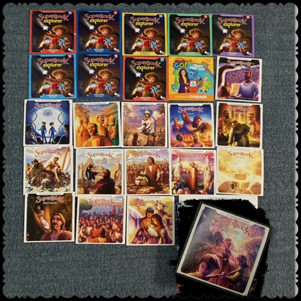 Lot of 24 Superbook dvds
